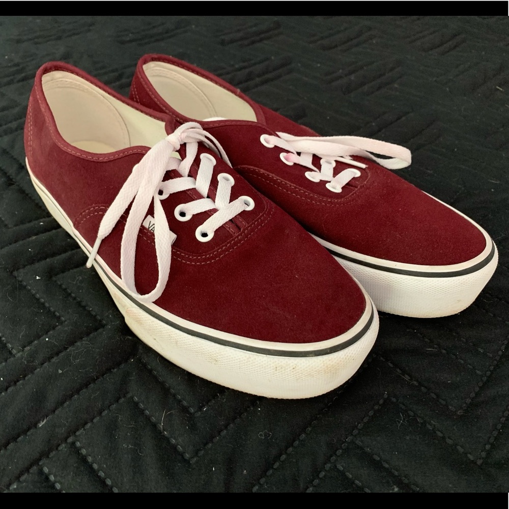 Burgundy Vans